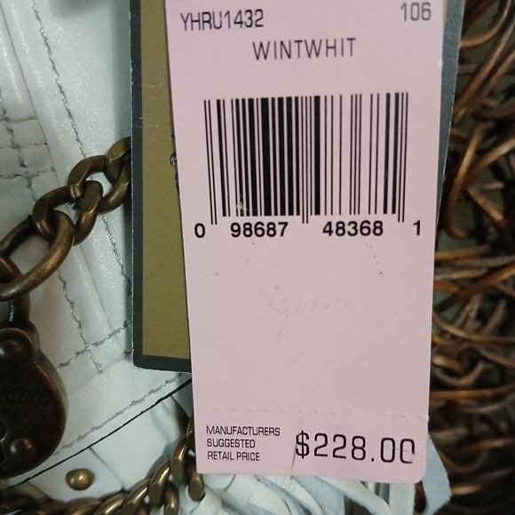 Juicy Couture NWT White Locket Tassel Purse Handbag - Picture 8 of 9